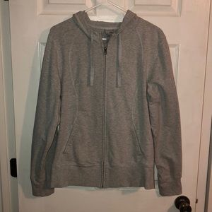 Grey zip up Hoodie with pockets